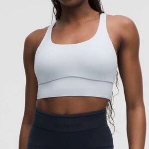 NWT w/tags Lululemon Energy Longline Bra Medium Support, *Evolve
Starch Blue